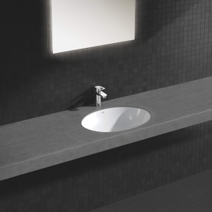 GROHE BauLoop - Robinet de lavoar cu o singura parghie (cu economie de apa, S-Size, cu tija de tragere, instalare cu o singura gaura), crom, 23335000 - Img 4