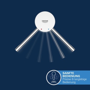 GROHE Essence - Robinet de lavoar cu o singura parghie (cu economie de apa, suprafata durabila, S-Size), crom, 23590001 - Img 5
