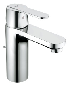 GROHE Get - Baterie lavoar monocomanda (cu economie de apa, versiune de inaltime medie, limita de cantitate variabila), crom, 23454000