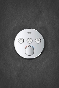 GROHE Grohtherm SmartControl - Termostat cu 3 supape de inchidere (set gata de asamblare, suprafata durabila, blocare de siguranta la 38degC), crom, 29121000 - Img 8