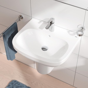 GROHE QUICKFIX Start - Baterie de lavoar cu o singura parghie (cu economie de apa, inclusiv instrument de asamblare 3 in 1, cu limitator de temperatura, atasare rapida), cromata, 23550002 - Img 5