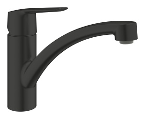 GROHE Start, robinet de bucatarie (pivotare la 140deg, conexiune flexibila, inclusiv instrument de asamblare), negru, 305302431 - Img 4
