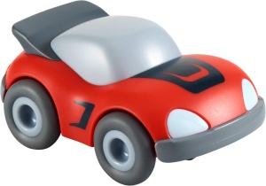 HABA 304711 Kullerbu Masinuta Sport Rosie cu Motor Impuls pentru Copii 2-8 Ani
