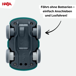 HABA Cars - Masina de curse verde cu motor oscilant - Masina de jucarie sustenabila din plastic reciclat - Masina de curse fara baterie de la 2 ani - 2011859001 - Img 5