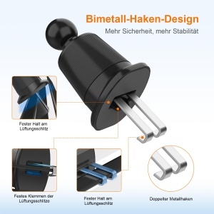 Halter auto pentru telefon GRIFEMA GD520, compatibil 4.7-7 inch, rotatie 360 - Img 4