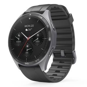 Hama Smartwatch afisaj color AMOLED 143 GPS functie telefon rezistent la apa WhatsApp asistent vocal tracker de somn 110 moduri sportive planuri de an - Img 1