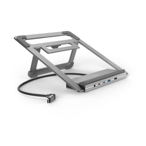 Hama USB-C Hub Docking Station 12in1 Laptop Stand Gri Aluminiu - Img 19