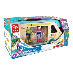 Hape Adventure Van | Autocaravana cu papusi si accesorii, rulota poate fi deschisa, de la 3 ani - Img 7