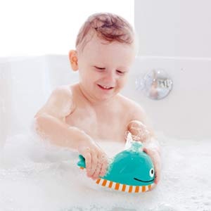 Hape Jucarie Baie Balena Albastra Interactiva Bule de Sapun 18 luni - Img 3