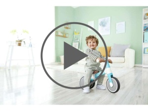 Hape Mein Erstes Lauf-Dreirad turcoaz deschis tricicleta si bicicleta de echilibru pentru copii ajustabila - Img 4
