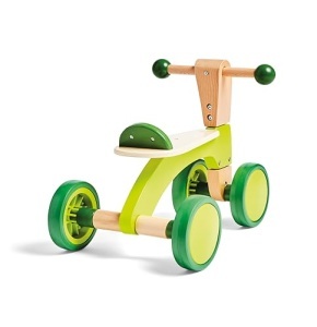 Hape Rutschrad pentru copii lemn cu roti din cauciuc si spatar stabil - Img 4