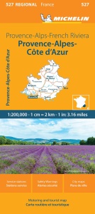 Harta regionala Michelin Provence-Alpi-Costa de Azur, format carte, colorata
