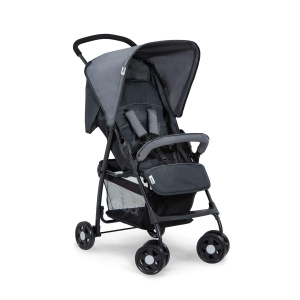 hauck Buggy Sport, Charcoal/Stone - Carucior de calatorie pana 5,9 kg - cu functie de inclinare pentru copii de la nastere pana la 15 kg - Cos de cumparaturi mic pliabil, mare pana la 3 kg - Img 1