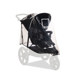 Hauck Husa de ploaie universala pentru carucior tricicleta 58 x 48 x 90 cm fereastra reflectorizanta de contact si de ventilatie compatibila cu Runner - Img 1