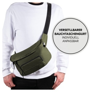 Hauck Pushchair Hip Bag Olive 2in1 Organizator Carucior si Borseta Reglabila - Img 6