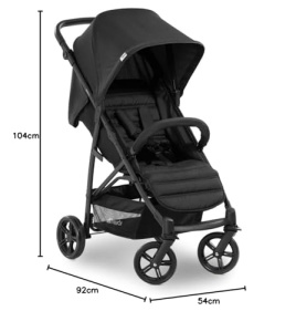 hauck Rapid 4 Kinderbuggy Negru Pliere Compacta Functie de Reclinare - Img 3