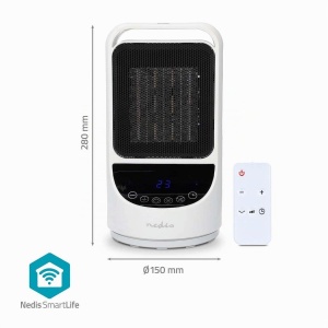 Heater ceramic Nedis HTFA22WTW, 1500 W, Wi-Fi, alb - Img 3