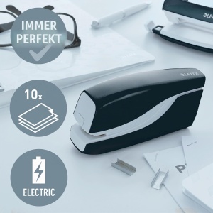Heftuitor electric Leitz NeXXt 10 foi, negru, cu 1000 de clame - Img 2