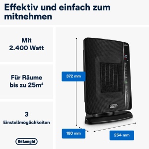 Heizer DeLonghi DCH7993ER.BC, 2400W, 1 Litru, Negru - Img 3