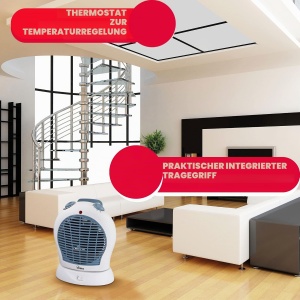 Heizlufter electric ARDES AR4F03O, 2000 W, cu termostat, portabil - Img 4