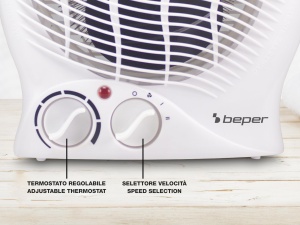 Heizlufter electric Beper P203TER203, 2000 W, 2 trepte de putere, termostat - Img 3