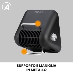 Heizlufter Keramic ARDES AR4P21B 1500 W - Design Vintage, Compact, Silentios - Img 3
