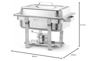 Hendi Chafing Dish GN 12 Capacitate 45L Inox Economic - Img 5