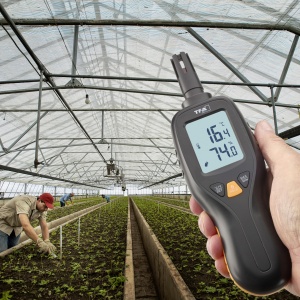 Higrometru digital TFA Dostmann Profi 31.1066.01, temperatura -50C pana la 70C, negru - Img 2