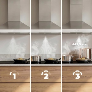 Hota pyramida Cecotec Bolero Flux PT 604400 Inox 60cm 449,5 mh A - Img 4