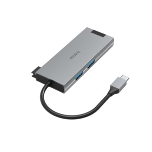 Hub USB C Hama 5 Porturi cu HDMI 4K, 2 USB-A, 1 USB-C, Alu - Img 2