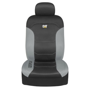 Husa auto Caterpillar Flexfit, 2 piese, negru, design modern cu accente gri - Img 7