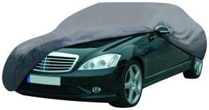 Husa auto universala Dunlop 534 x 178 x 120 cm, impermeabila, gri