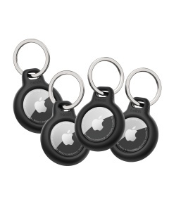 Husa Belkin AirTag cu breloc, set 4 bucati, negru