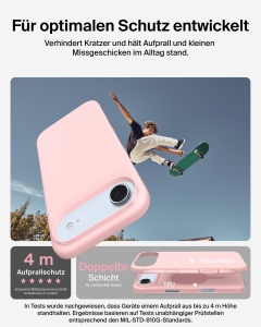 Husa de protectie Belkin SheerForce pentru iPhone Air, Magenta, subtire si rezistenta - Img 3
