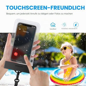 Husa de Telefon Waterproof GRIFEMA, 2 Bucati, IPX8, Compatibila cu Telefoane de pana la 8,2 Inch - Img 4