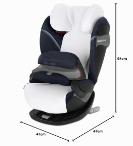 Husa de vara CYBEX Pallas si Solution X, Alb, 85 bumbac - Img 2