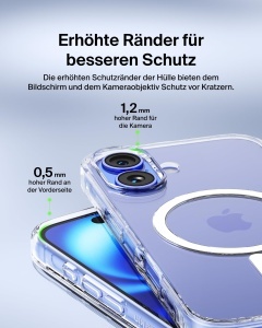 Husa iPhone 16 Belkin SheerForce, transparenta, MagSafe, rezistenta la socuri - Img 5