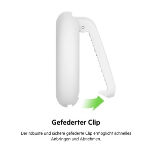 Husa pentru AirTag Belkin cu Clip, Protectie Anti-Zgarieturi, Alb - Img 3