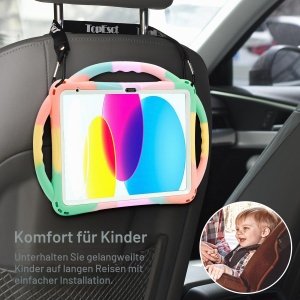 Husa pentru iPad TOPESCT A16 11. 10. Generatie, Silikon, Cu Display Protectie, Culoare Distractiva - Img 3