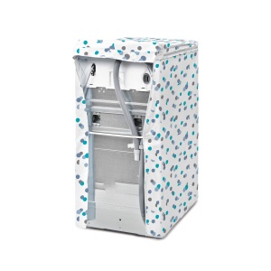 Husa pentru masina de spalat Rayen Protectie impermeabila Alb-Albastru 84x45x65 cm - Img 3