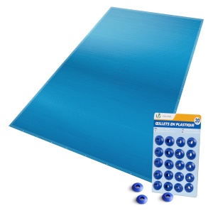 Husa pentru piscina VOUNOT 8x14m, impermeabila, rezistenta UV, albastra