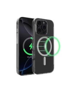 Husa pentru telefon Belkin SheerForce pentru iPhone 16 Pro, transparenta, MagSafe, antichizata