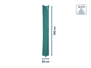 Husa protectie Leifheit 85666 impermeabila pentru uscatoare rufe umbrele si schiuri 30x200cm verde - Img 3