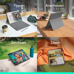 Husa Tastatura Logitech Combo Touch pentru iPad Air 13 (M2, M3, M4), Trackpad Mare, Culoare Gri - Img 8
