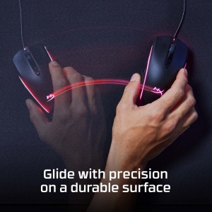 HyperX Pulsefire Mat - Mouse Pad pentru jocuri - Mare - Suprafata precisa din tesatura - Finisaj de margine fara sudura pentru a preveni uzura - Partea inferioara din cauciuc antiderapanta - Img 4