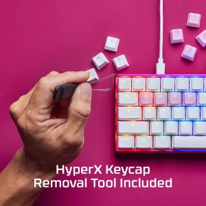 HyperX Rubber Keycaps Kit 19 Tasti Roz Texturate pentru Gaming - Img 4