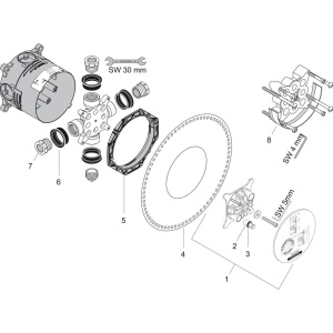 iBox universal hansgrohe - Grundkorper pentru instalare sub tencuiala, versatil, pentru toate seturile - Img 5