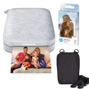 Imprimanta foto portabila HP Sprocket ZINK Bluetooth 50 Alb