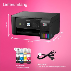 Imprimanta multifunctionala cu rezervor de cerneala Wi-Fi Epson EcoTank ET-2870 A4, cu o rezerva inclusa de cerneluri de pana la 3 ani - Img 5
