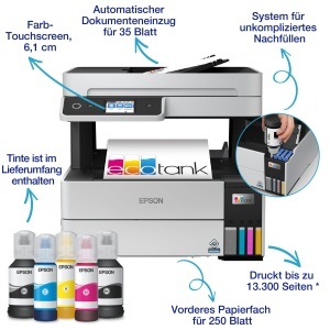Imprimanta multifunctionala Epson EcoTank ET-5150, A4, Wi-Fi, Duplex - Img 2